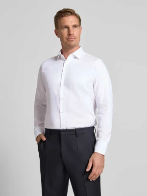 Koszula biznesowa o kroju regular fit z bawełny z kołnierzykiem typu kent Christian Berg Men