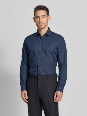 Koszula biznesowa o kroju regular fit z bawełny z kołnierzykiem typu kent Christian Berg Men