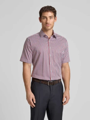 Koszula biznesowa o kroju regular fit z bawełny z kołnierzykiem typu kent Eterna