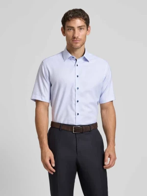 Koszula biznesowa o kroju regular fit z bawełny z kołnierzykiem typu kent Eterna