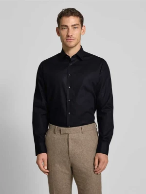 Koszula biznesowa o kroju regular fit z bawełny z kołnierzykiem typu kent Olymp