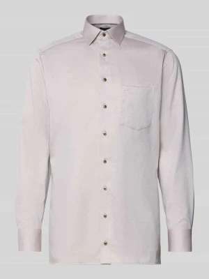 Koszula biznesowa o kroju regular fit z bawełny z kołnierzykiem typu kent Olymp