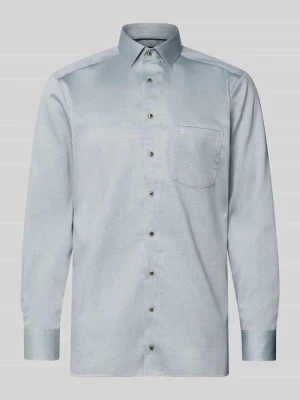 Koszula biznesowa o kroju regular fit z bawełny z kołnierzykiem typu kent Olymp