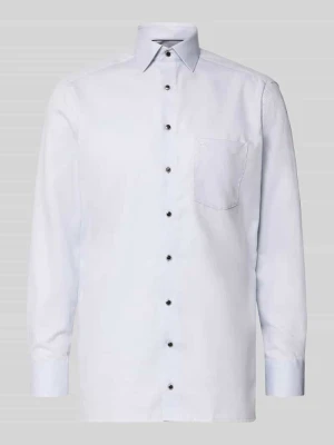 Koszula biznesowa o kroju regular fit z bawełny z kołnierzykiem typu kent Olymp