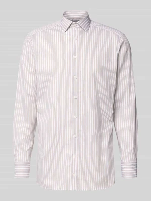 Koszula biznesowa o kroju regular fit z bawełny z kołnierzykiem typu kent Olymp