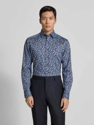 Koszula biznesowa o kroju regular fit z bawełny z kołnierzykiem typu kent Olymp