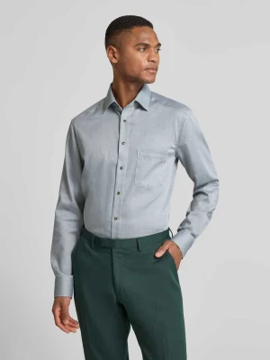 Koszula biznesowa o kroju regular fit z bawełny z kołnierzykiem typu kent Olymp