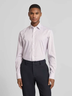 Koszula biznesowa o kroju regular fit z bawełny z kołnierzykiem typu kent Olymp