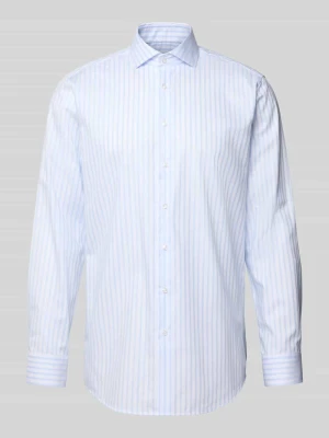 Koszula biznesowa o kroju regular fit z bawełny z kołnierzykiem typu kent SEIDENSTICKER REGULAR FIT