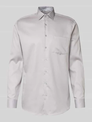 Koszula biznesowa o kroju regular fit z bawełny z kołnierzykiem typu kent SEIDENSTICKER REGULAR FIT