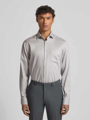 Koszula biznesowa o kroju regular fit z bawełny z kołnierzykiem typu kent SEIDENSTICKER REGULAR FIT