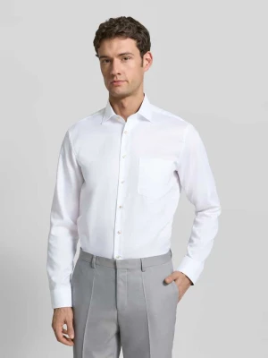 Koszula biznesowa o kroju regular fit z bawełny z kołnierzykiem typu kent SEIDENSTICKER REGULAR FIT