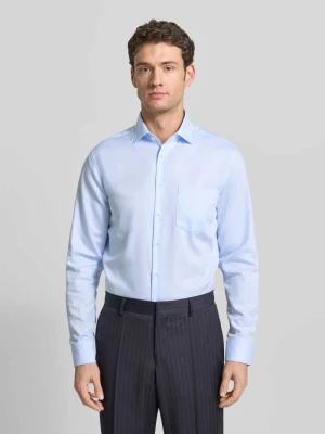 Koszula biznesowa o kroju regular fit z bawełny z kołnierzykiem typu kent SEIDENSTICKER REGULAR FIT