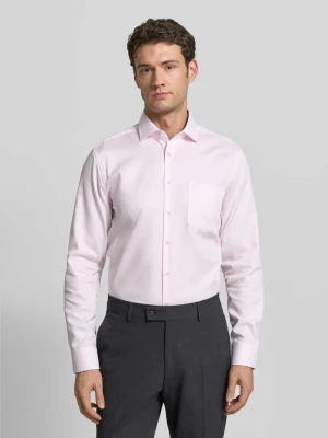 Koszula biznesowa o kroju regular fit z bawełny z kołnierzykiem typu kent SEIDENSTICKER REGULAR FIT