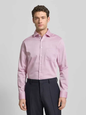 Koszula biznesowa o kroju regular fit z bawełny z kołnierzykiem typu kent SEIDENSTICKER REGULAR FIT