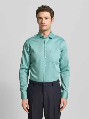 Koszula biznesowa o kroju regular fit z bawełny z kołnierzykiem typu kent SEIDENSTICKER REGULAR FIT