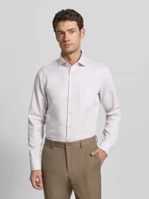 Koszula biznesowa o kroju regular fit z bawełny z kołnierzykiem typu kent SEIDENSTICKER REGULAR FIT