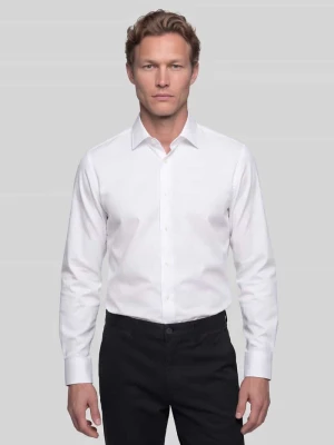 Koszula biznesowa o kroju regular fit z czystej bawełny model 'H-Joe-K-C1' Boss Biały