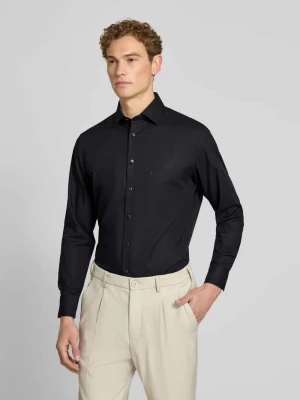 Koszula biznesowa o kroju regular fit z czystej bawełny z kołnierzykiem kent Olymp