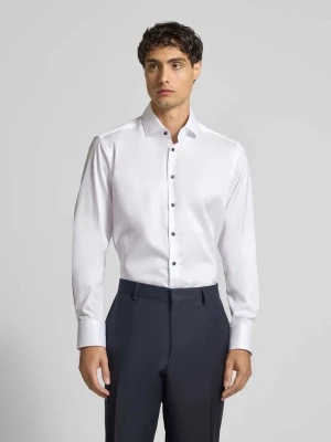Koszula biznesowa o kroju regular fit z czystej bawełny z kołnierzykiem typu kent Christian Berg Men