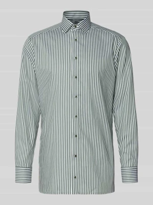 Koszula biznesowa o kroju regular fit z czystej bawełny z kołnierzykiem typu kent Olymp