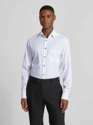 Koszula biznesowa o kroju regular fit z czystej bawełny z kołnierzykiem typu kent Olymp