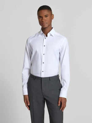 Koszula biznesowa o kroju regular fit z czystej bawełny z kołnierzykiem typu kent Olymp