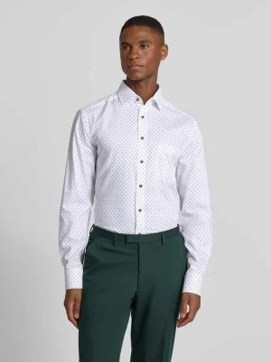 Koszula biznesowa o kroju regular fit z czystej bawełny z kołnierzykiem typu kent Olymp