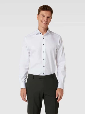 Koszula biznesowa o kroju regular fit z czystej bawełny z listwą guzikową Eterna