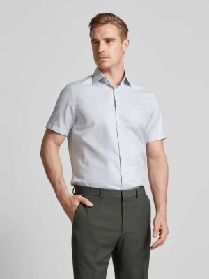 Koszula biznesowa o kroju regular fit z delikatnie fakturowanym wzorem Christian Berg Men
