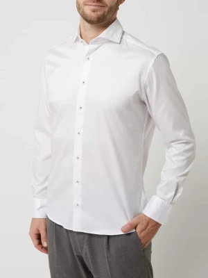 Koszula biznesowa o kroju regular fit z diagonalu Eterna