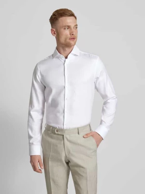 Koszula biznesowa o kroju regular fit z fakturowanym wzorem SEIDENSTICKER REGULAR FIT