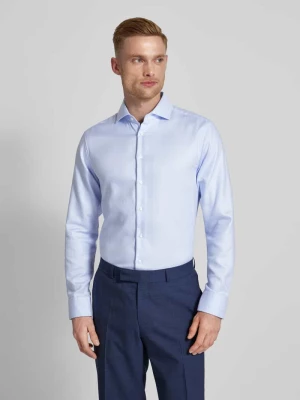 Koszula biznesowa o kroju regular fit z fakturowanym wzorem SEIDENSTICKER REGULAR FIT