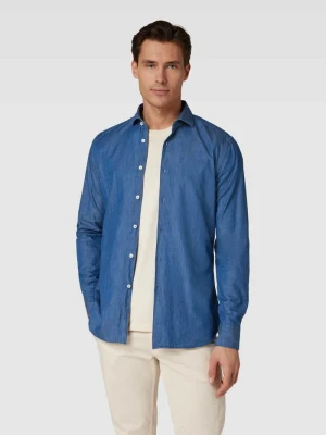 Koszula biznesowa o kroju regular fit z jednolitą fakturą XACUS