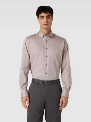 Koszula biznesowa o kroju regular fit z kołnierzykiem typu button down Eterna