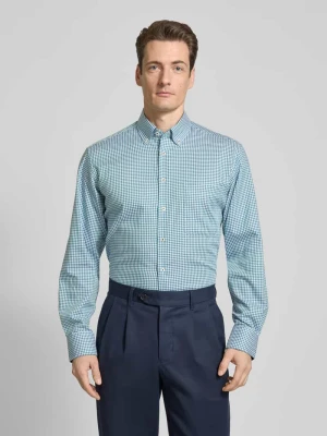 Koszula biznesowa o kroju regular fit z kołnierzykiem typu button down Eterna