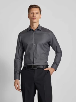 Koszula biznesowa o kroju regular fit z kołnierzykiem typu kent Christian Berg Men
