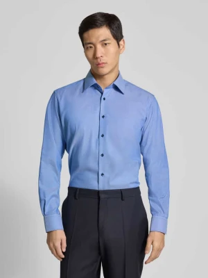 Koszula biznesowa o kroju regular fit z kołnierzykiem typu kent Eterna