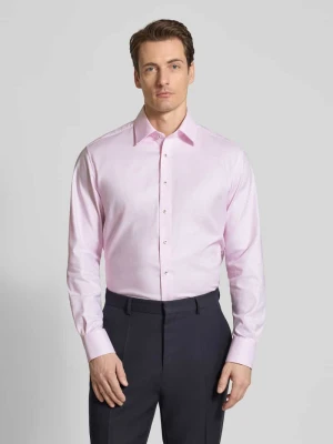Koszula biznesowa o kroju regular fit z kołnierzykiem typu kent Eterna