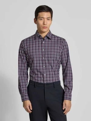 Koszula biznesowa o kroju regular fit z kołnierzykiem typu kent Eterna