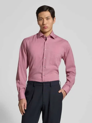 Koszula biznesowa o kroju regular fit z kołnierzykiem typu kent Eterna