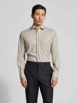 Koszula biznesowa o kroju regular fit z kołnierzykiem typu kent Eterna