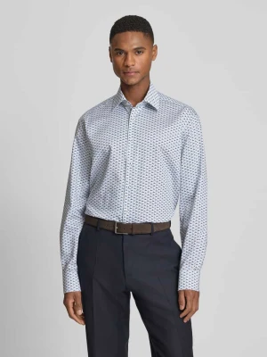 Koszula biznesowa o kroju regular fit z kołnierzykiem typu kent Eterna