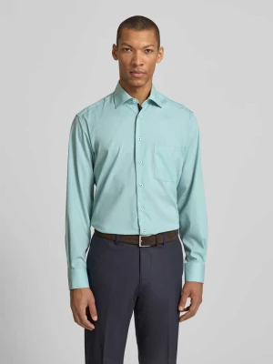 Koszula biznesowa o kroju regular fit z kołnierzykiem typu kent Eterna