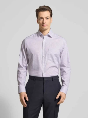 Koszula biznesowa o kroju regular fit z kołnierzykiem typu kent Olymp