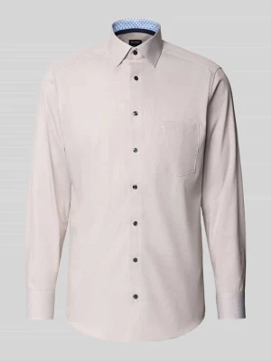 Koszula biznesowa o kroju regular fit z kołnierzykiem typu kent Olymp