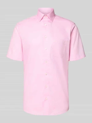 Koszula biznesowa o kroju regular fit z kołnierzykiem typu kent Olymp