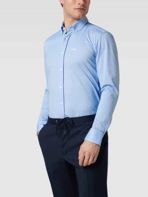 Koszula biznesowa o kroju regular fit z mieszanki bawełny Boss