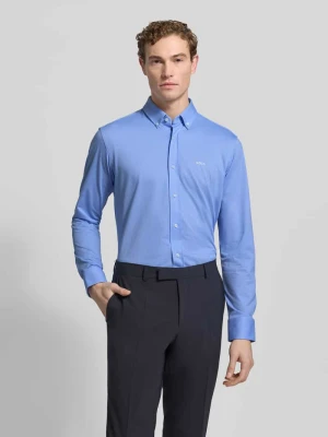 Koszula biznesowa o kroju regular fit z mieszanki bawełny Boss