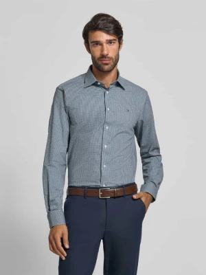 Koszula biznesowa o kroju regular fit z mieszanki bawełny Tommy Hilfiger